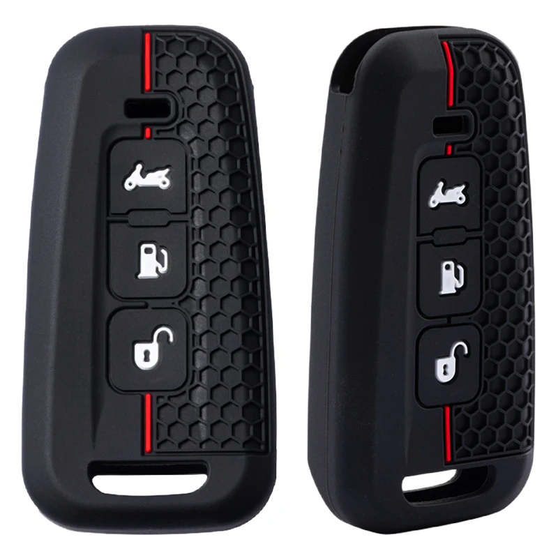 

Силиконовый чехол для ключа мотоцикла с 3 кнопками для Piaggio Beverly 400, Beverly 400HPE, 400 MP3, 530, 530HPE, 300CC, 400CC, 400S, 310 HPE
