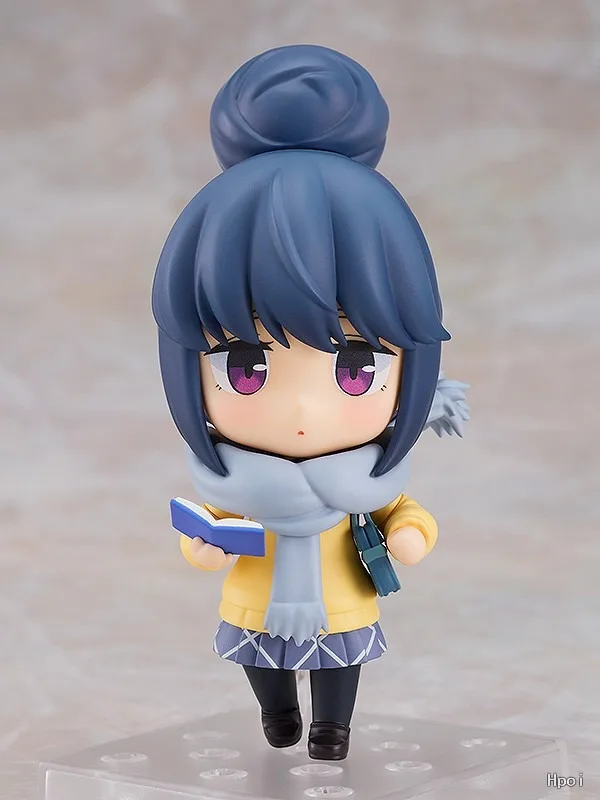 Max Factory Nendoroid #2197 Rin Shima Yuru Camp School Uniform Ver Q Version Action Figure Anime Model Desktop Display Ornament
