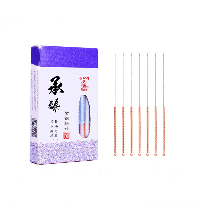 

100 pieces/box Copper handle medicine acupuncture Hwato Disposable Needle for Relieve pain