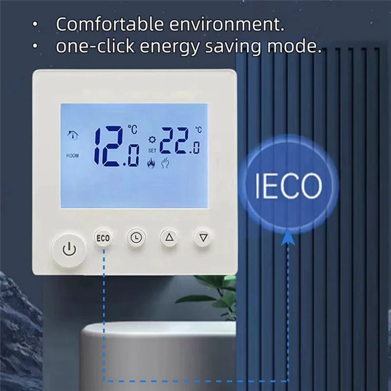 A003 AC95V-240V Electric Floor Heating Thermostat House Room Thermostat Temperature Controller Digital LCD Display