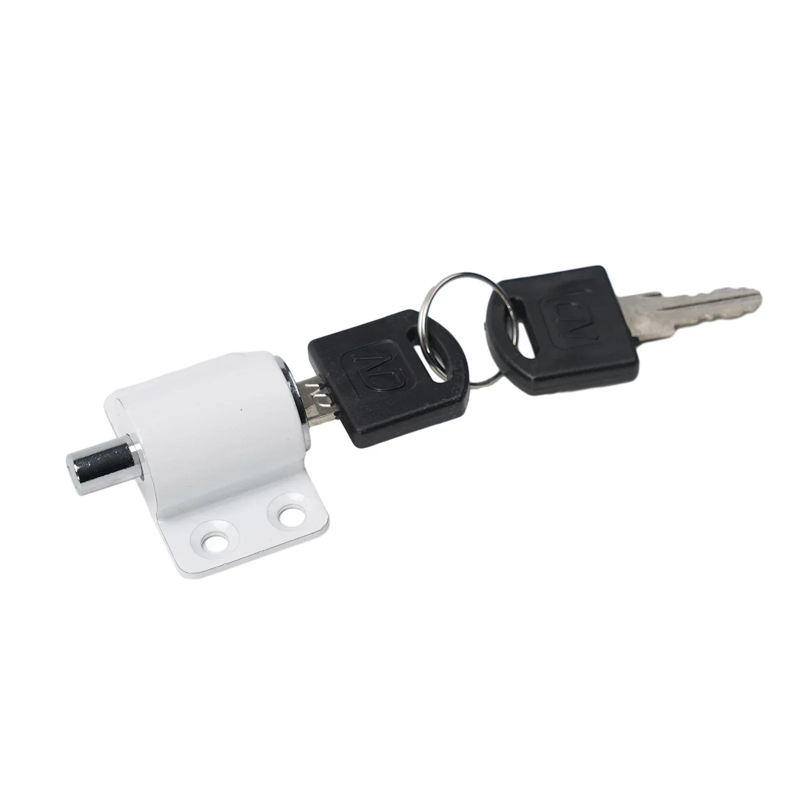 Pátio Sliding Door Lock Bolt com chave, liga de alumínio, Security Catch, Easy Install Frame, Security Protection