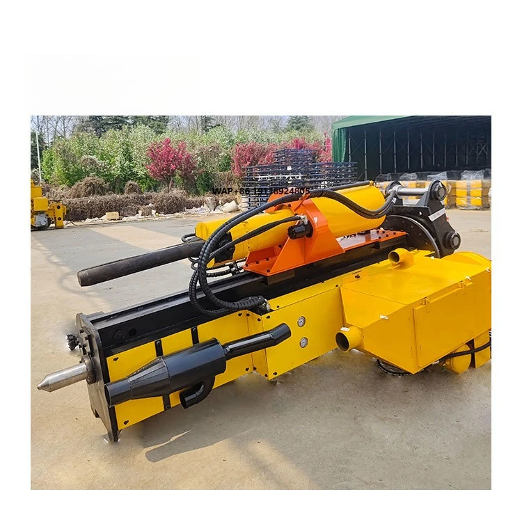 Integrated Hydraulic Rock Drill and Splitter Attachment Rock Splitter Drilling and Splitting Machine for Excavator
