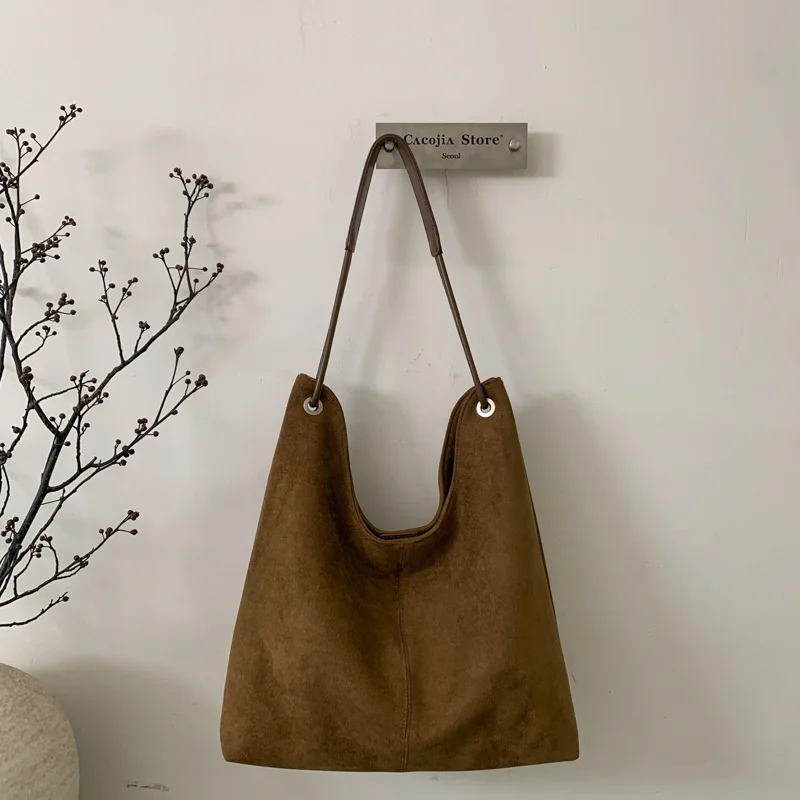 

​ ​ Просторная сумка через плечо 2025 года, универсальная женская сумка-тоут под мышками, кошелек через плечо большой вместимости, модная сумка «день-ночь»