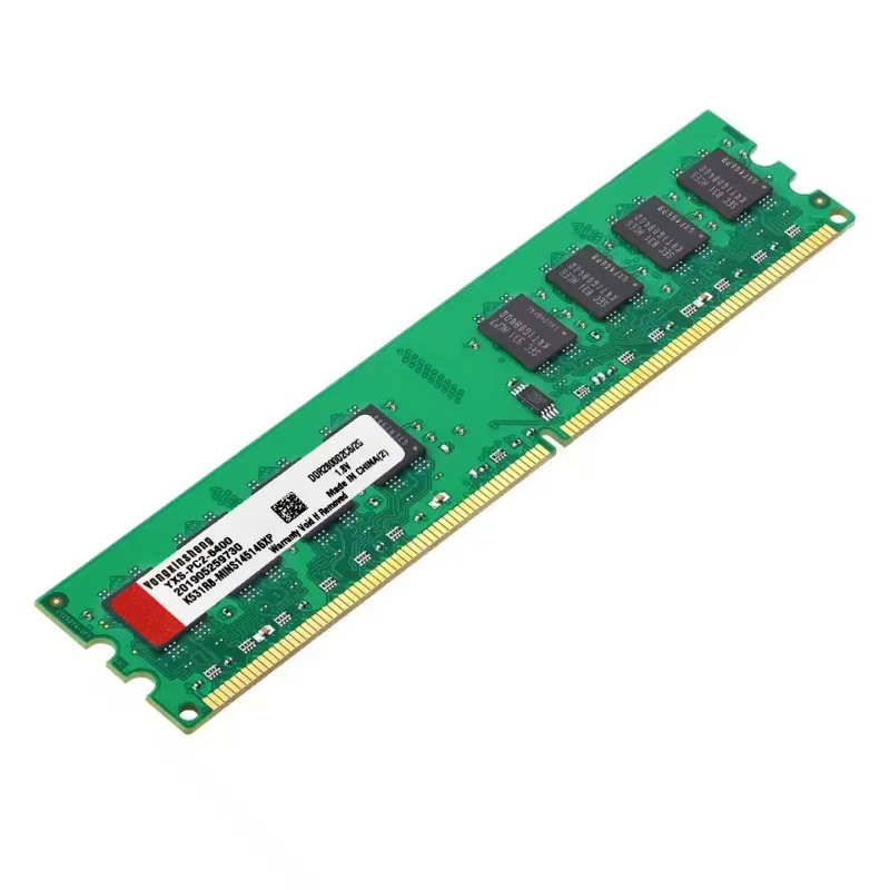 Mémoire de serveur d'ordinateur de bureau, modèle DDR2, capacité 2 go de RAM, fréquence d'horloge 800/PC2-6400 Mhz, DIMM, tension 1.8V, broches 240Pin, puces aléatoires, lots de 10 pièces