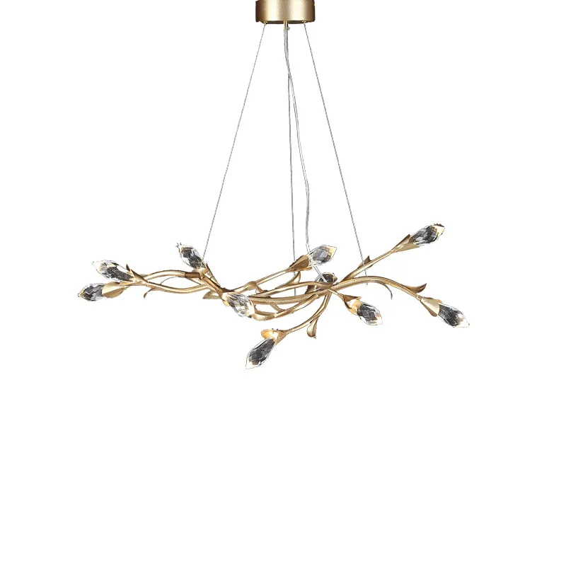 

Crystal chandelier Italian light luxury dining room lamp Modern European living room