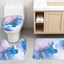 1PC bathroom mats, bathroom mats, toilet mats u-type super soft bathroom mats, soft microfiber absorption mats, bathroom decorat