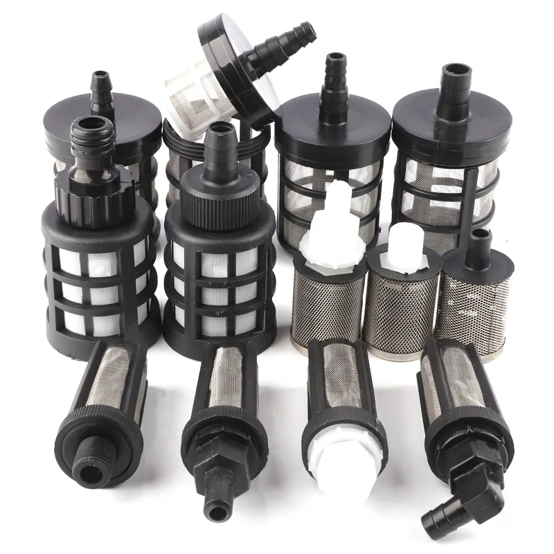 10 Kinds 8~14mm Hose Pipe Filter Car Wash Garden Irrigation Sprayer Pump Filtering Net Strainer Stainless Steel Mesh Filter