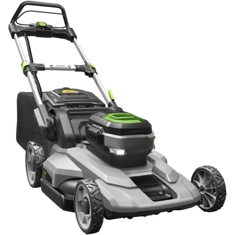 %a LM2101 21 بوصة 56 فولت ليثيوم أيون جزازة العشب اللاسلكية بطارية 5.0Ah وشاحن سريع، جزازة العشب