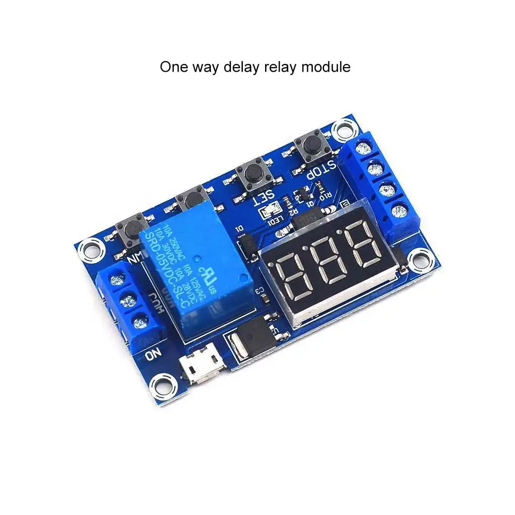 Cyclic Timer Delay Relay 0 1s-999min Timing Control Switch Button Operation