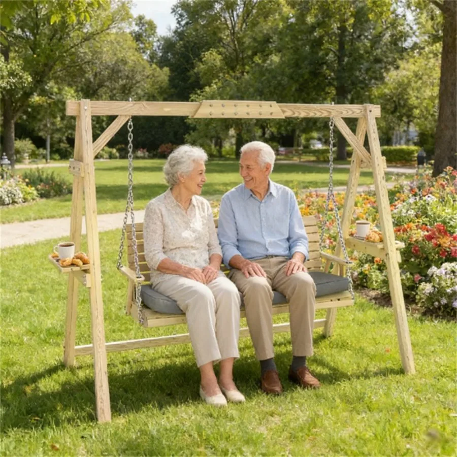 

Качели для террасы из натурального дерева