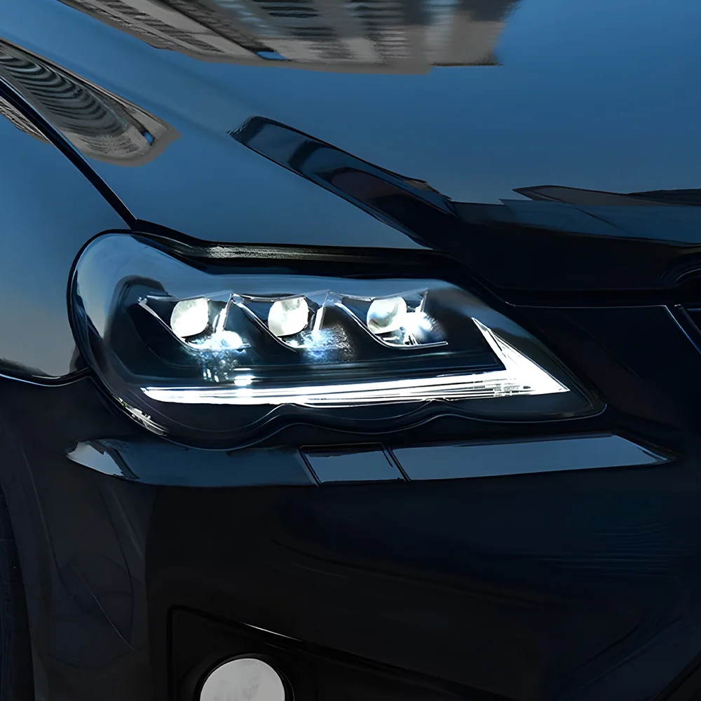 

Автомобильные передние фонари для Toyota REIZ MARK X 2005-2009, светодиодные автоматические фары, обновление, высокое качество, аксессуары для линз проектора DRL 3, аксессуары