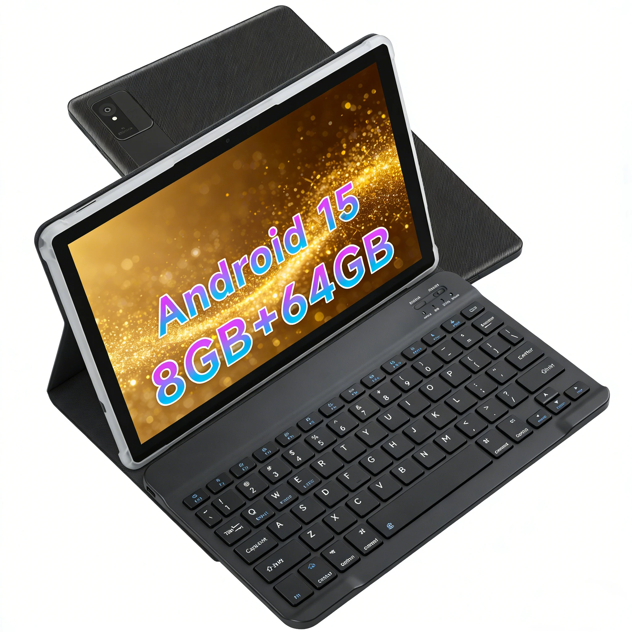 

ANRY 2026 New CH10 Android 15 Tablet 10.1" IPS LCD 8GB (4+4GB) RAM 64GB eMMC Allwinner A523 Wifi6 5000mAh Type-C 1TB Expand Pad