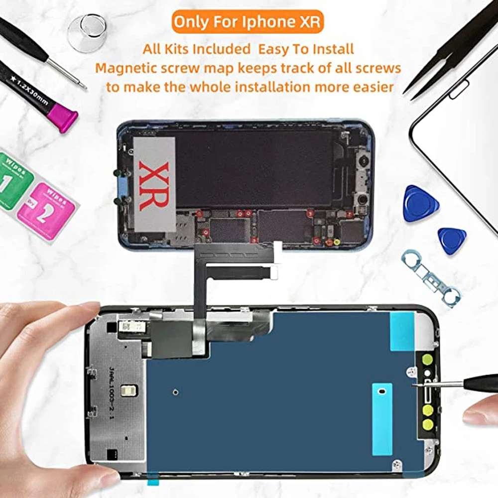 Choice AA+++ Best Choice incell LCD for iPhone XR Display Screen With 3D Touch Digitizer Assembly No Dead Pixel Replacement