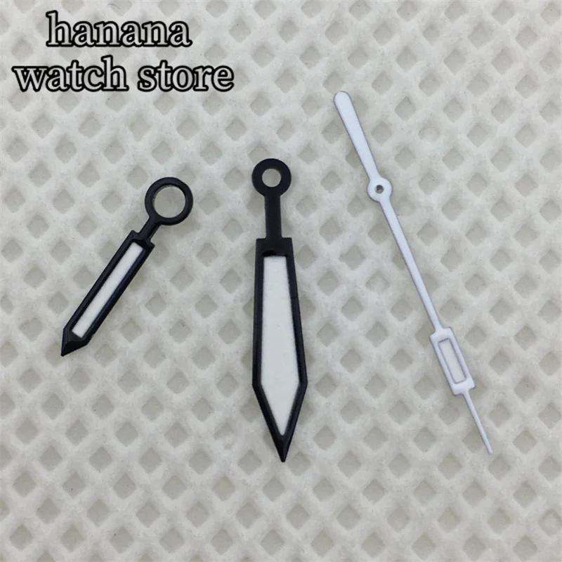 Bligger-スーパーC3照明ハンド、黒白時計針、パイロット時計、緑、nh35に適しています