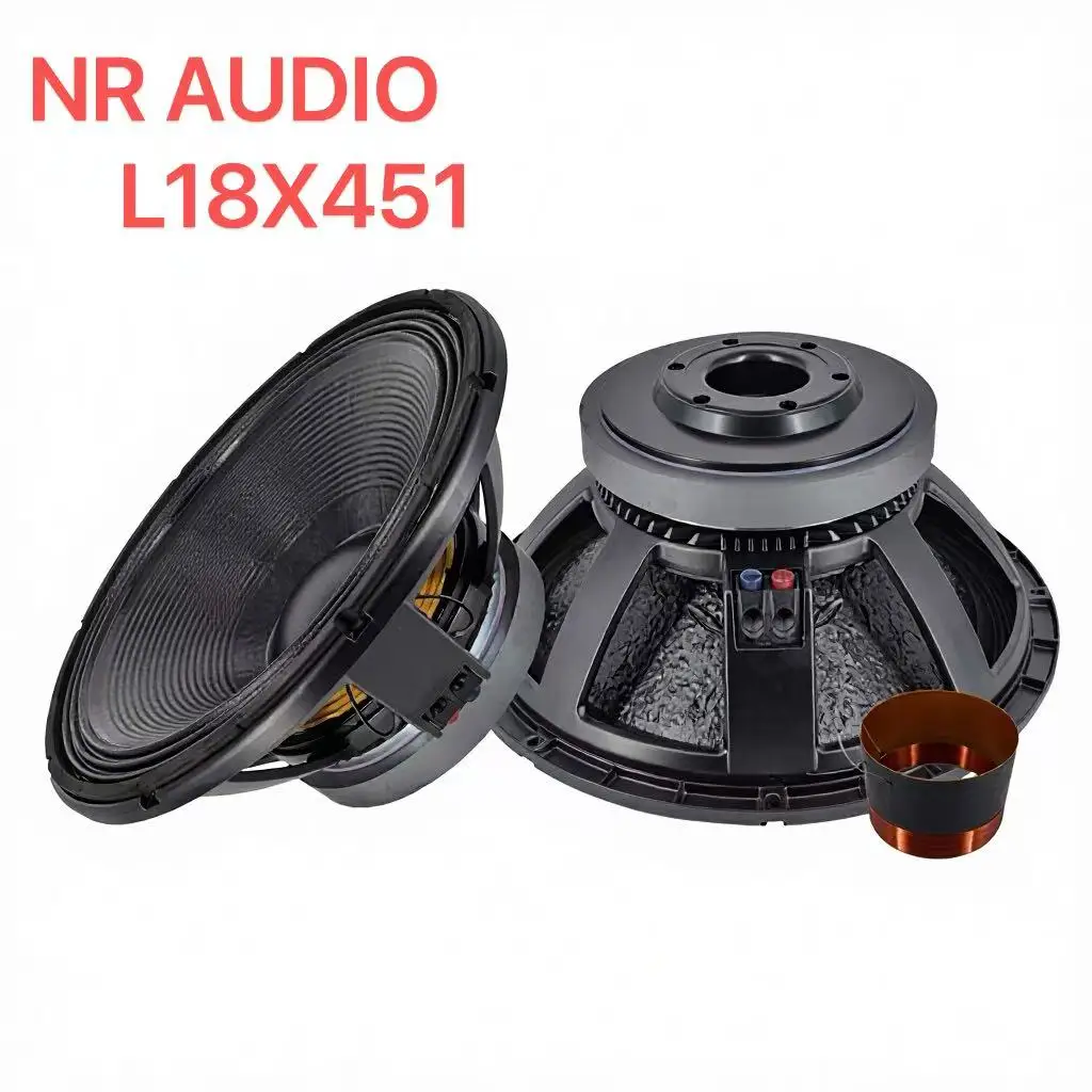18-inch 8 Ohm Passive Metal Speaker 253mm Ferrite Magnet 115mm/4.5inch Voice Coil Surround Stage Audio System Dual Spiders