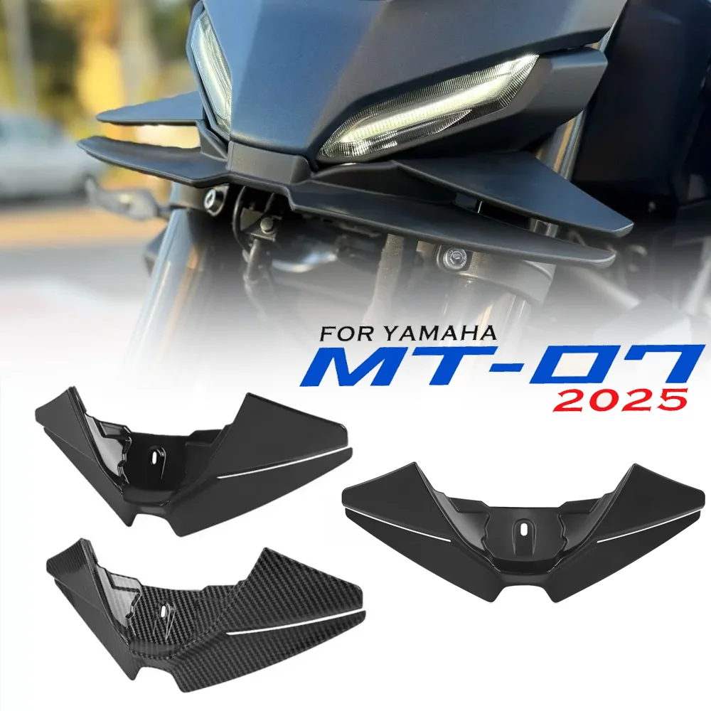 

For YAMAHA MT-07 MT07 MT 07 2025 Wind Wing Aerodynamics Fairing Winglets Motorcycle Front Spoiler Lower Spoiler Front Lip