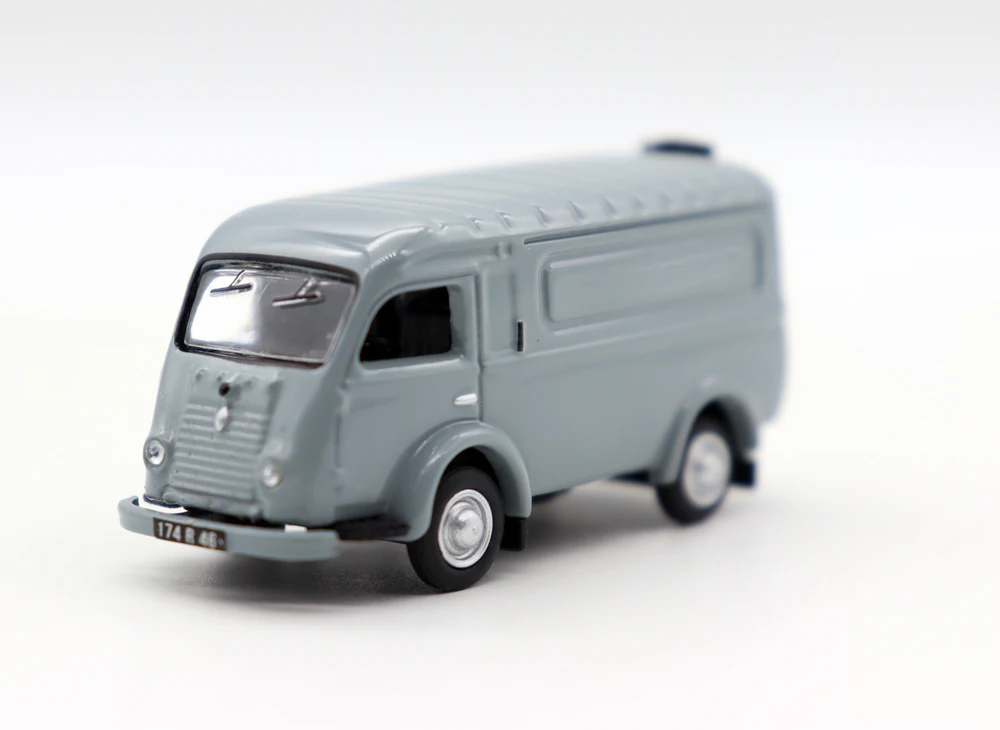 New 1 87 RenNaault 1000kg 1953 Grey Van HO Scale Toy Cars Diecast Simulation Model for Collection Gift