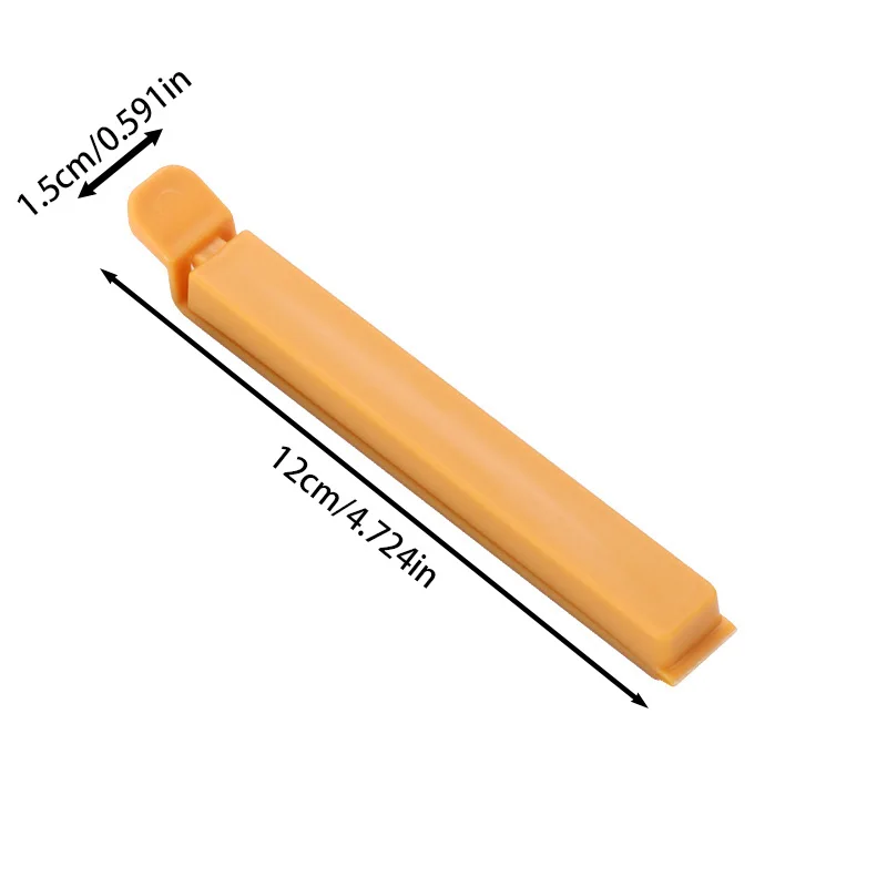 스낵 티백 클립 – PP 소재, 방습, 자석 디자인, 강력한 그립, 이중 홈