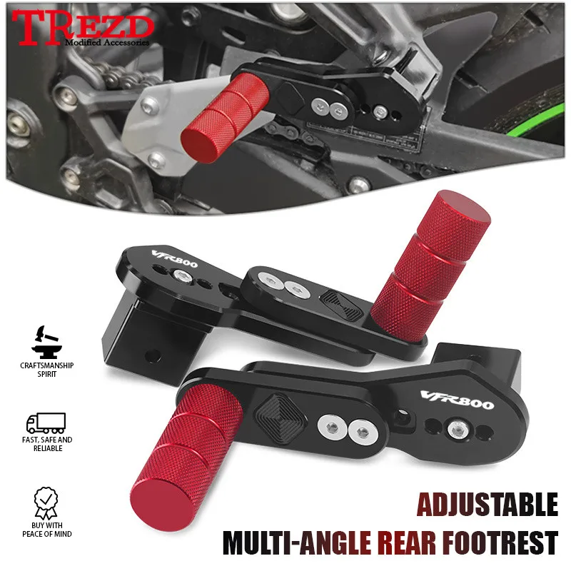 

Newlest For VFR800 VFR 800F 800XF VFR750 750R Motorcycle Multi-angle Adjustable Telescopic Rear Passenger Footrest Footpeg Pedal