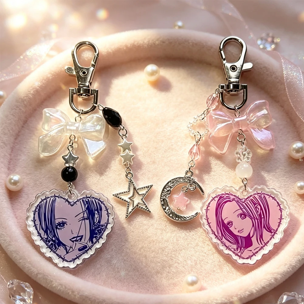 2pcs/set Handmade Nana and Hachi Matching Keychains Aesthetic