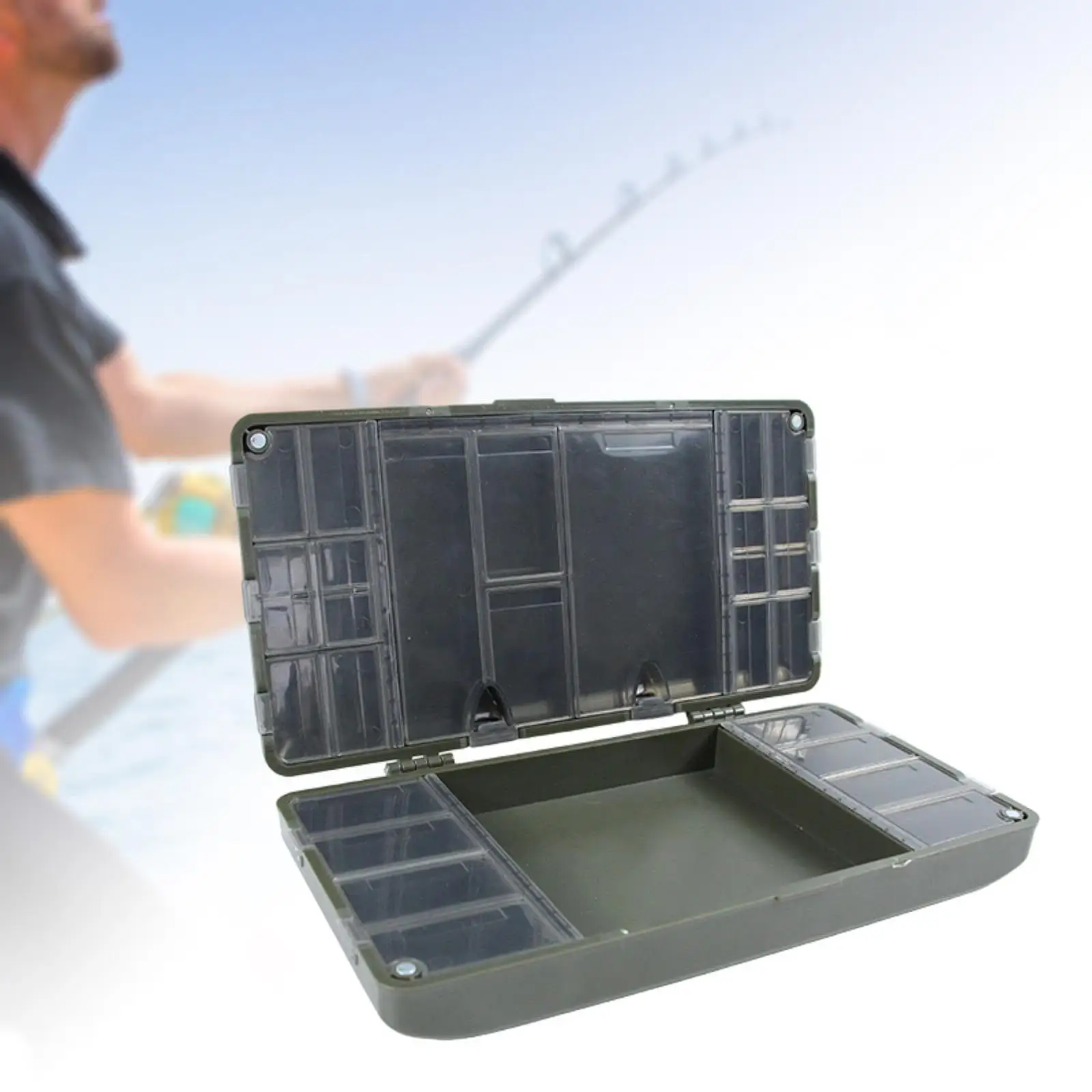 صندوق أدوات صيد السمك، حاوية تخزين محمولة متعددة الأغراض