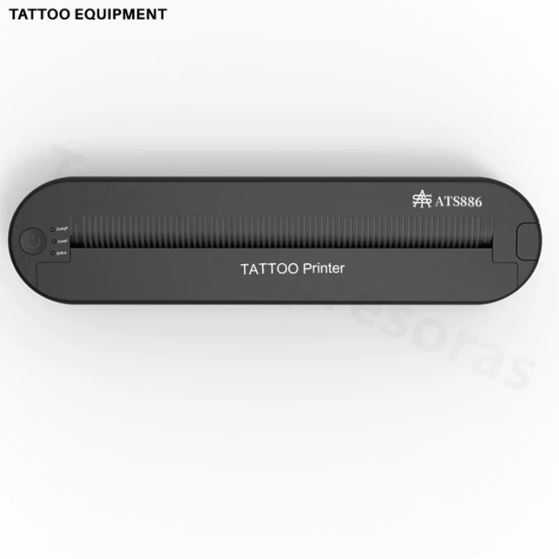 Imagem -03 - Nova Impressora Térmica Profissional Tatuagem Estêncil Desenho Máquina de Transferência Ferramenta Móvel pc Impressora Tatuagem a4 Papel Bluetooth Ats886