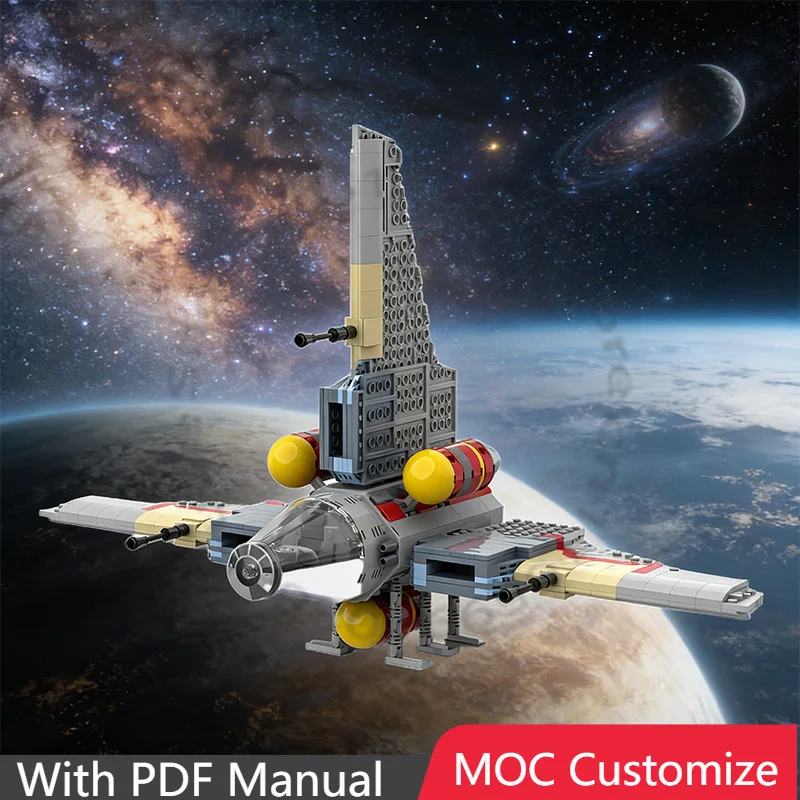 

Набор для сборки большого звездолета (842 детали), модель «Утренняя звезда», модульный конструктор с настраиваемым дизайном, подарок на Рождество для взрослых