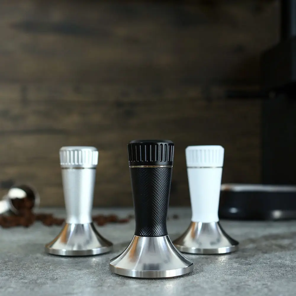 Premium Espresso Tamper Distributor Stainless Steel Coffee Powder Press Mesh Design Leveling Tool Home Barista Coffee Supplies