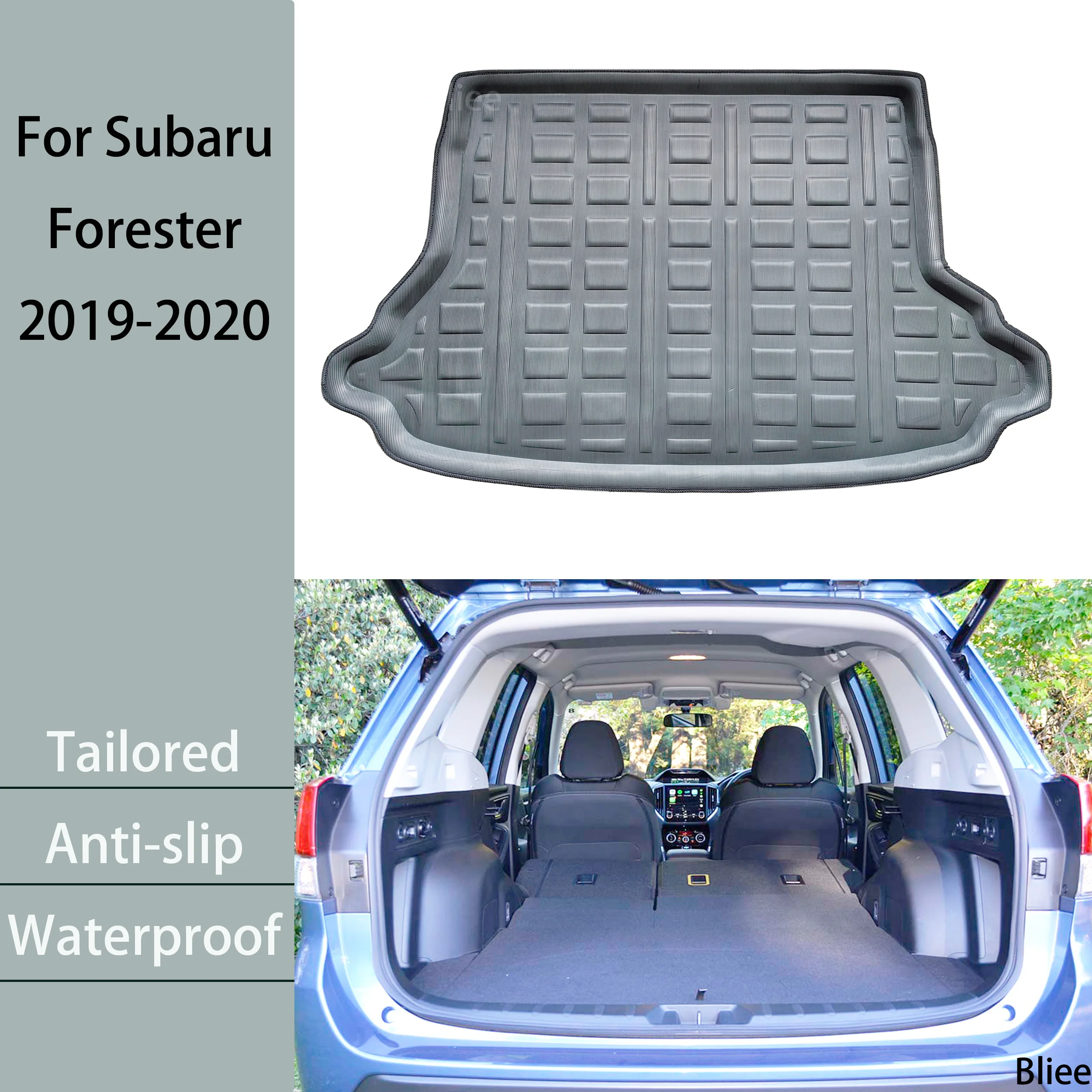 For Subaru Forester SK MK5 2019 2020 Car Rear Trunk Mat Cargo Liner Boot Floor Tray Carpet 3D EVA Car Protection Accessories