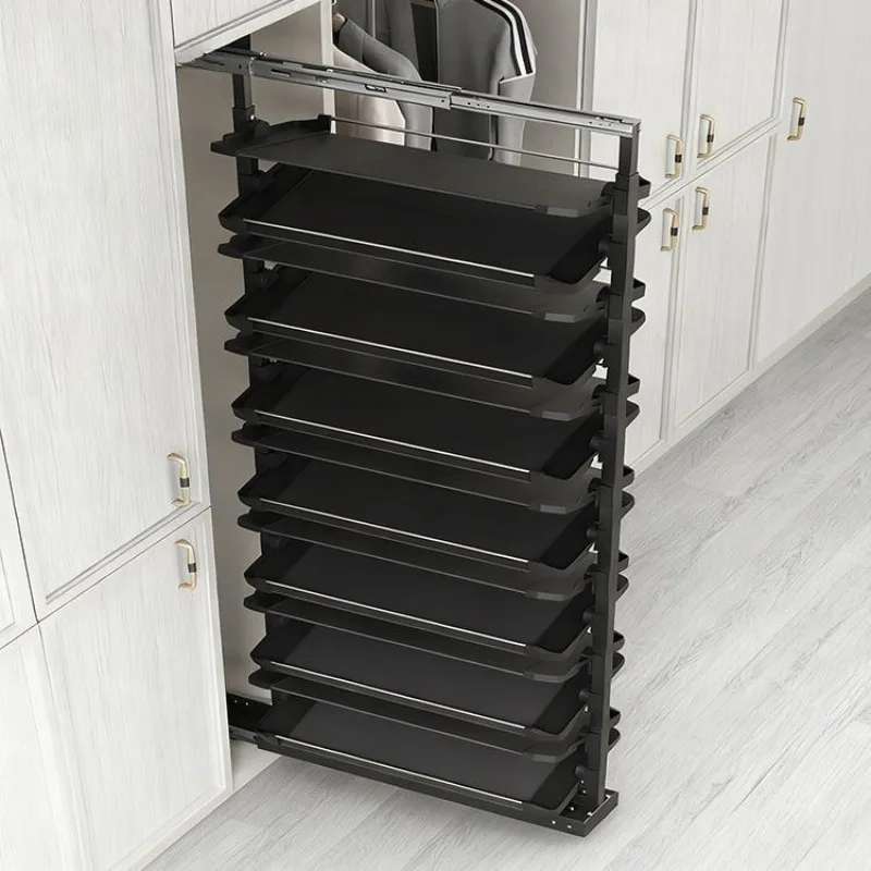 Rotating Shoe Rack Space Saving Revolving Shoe Cabinet Modern Vertical Shoe Storage Organizer Tower for Home Entrance Hallway