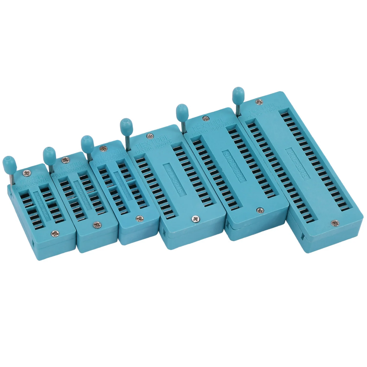 B03B-6PC Universal 14/16/18/24/28/40 pin IC Test Universal ZIF Socket Hot Home Improvement