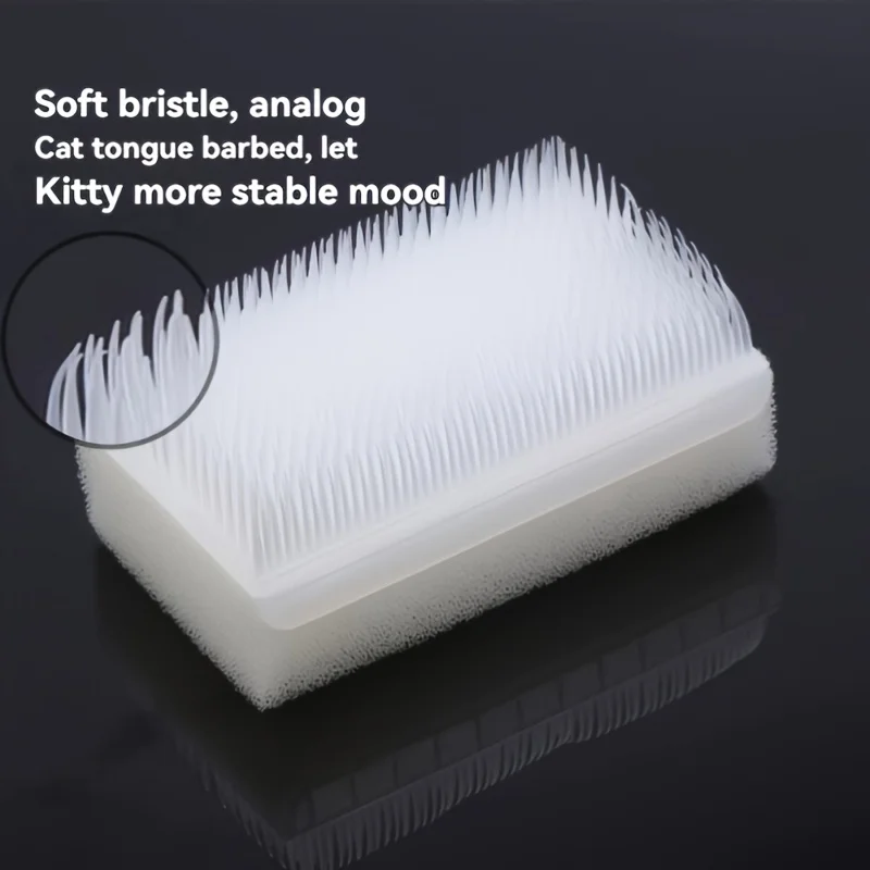 1 cepillo sensorial de lengua de gato de cerdas suaves-analógico a la lengua de gato de una madre, herramienta cómoda para el cuidado de mascotas, Ideal para peinar 2030