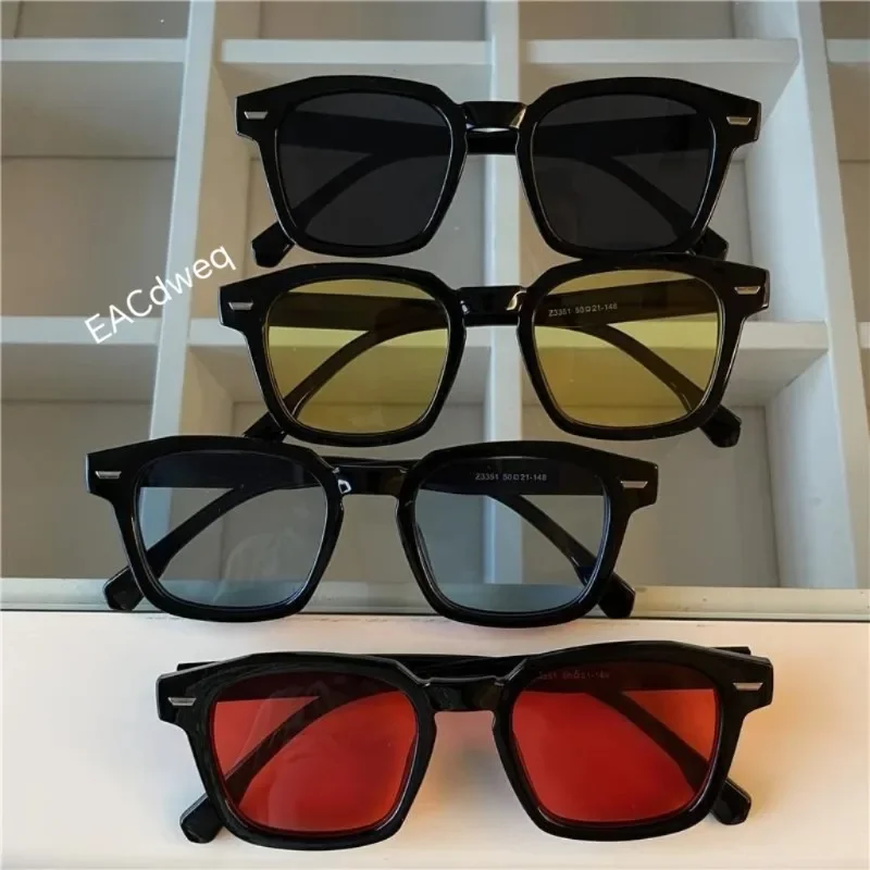 Men Rectangle Vintage Sunglasses Fashion Design Brand Sun Glasses Female Lady Eyeglass Cat Eye Casual Goggles UV400