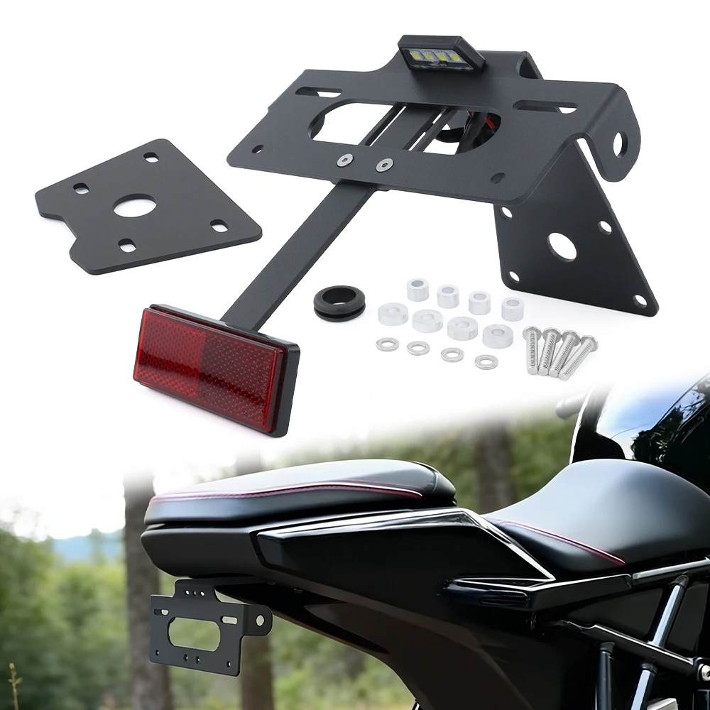 

Motorcycle Rear Tail Tidy Fender Eliminator kit Aluminum License Plate Holder Bracket GSX-8T / GSX-8TT 2025-2026 GSX For Suzuki