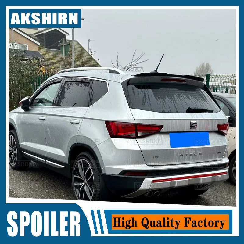 Rear Roof Lip Spoiler For Seat Ateca 2016-2020 Roof Spoiler Gloss Black ABS Plastic Car Rear Wing Seat Ateca 5FP FR Cupra Ateca