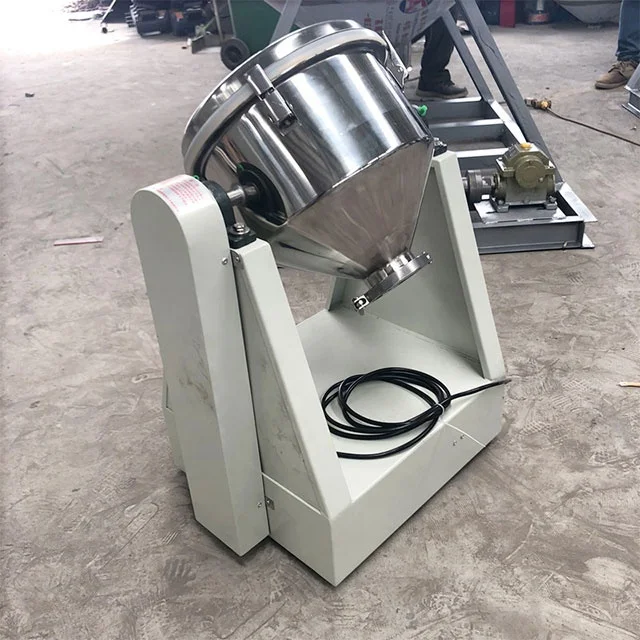 2020 best seller 400L 100kg Multifunctional electric powder mixing waist  powder  device Stainless steel drum poultry feed mixer