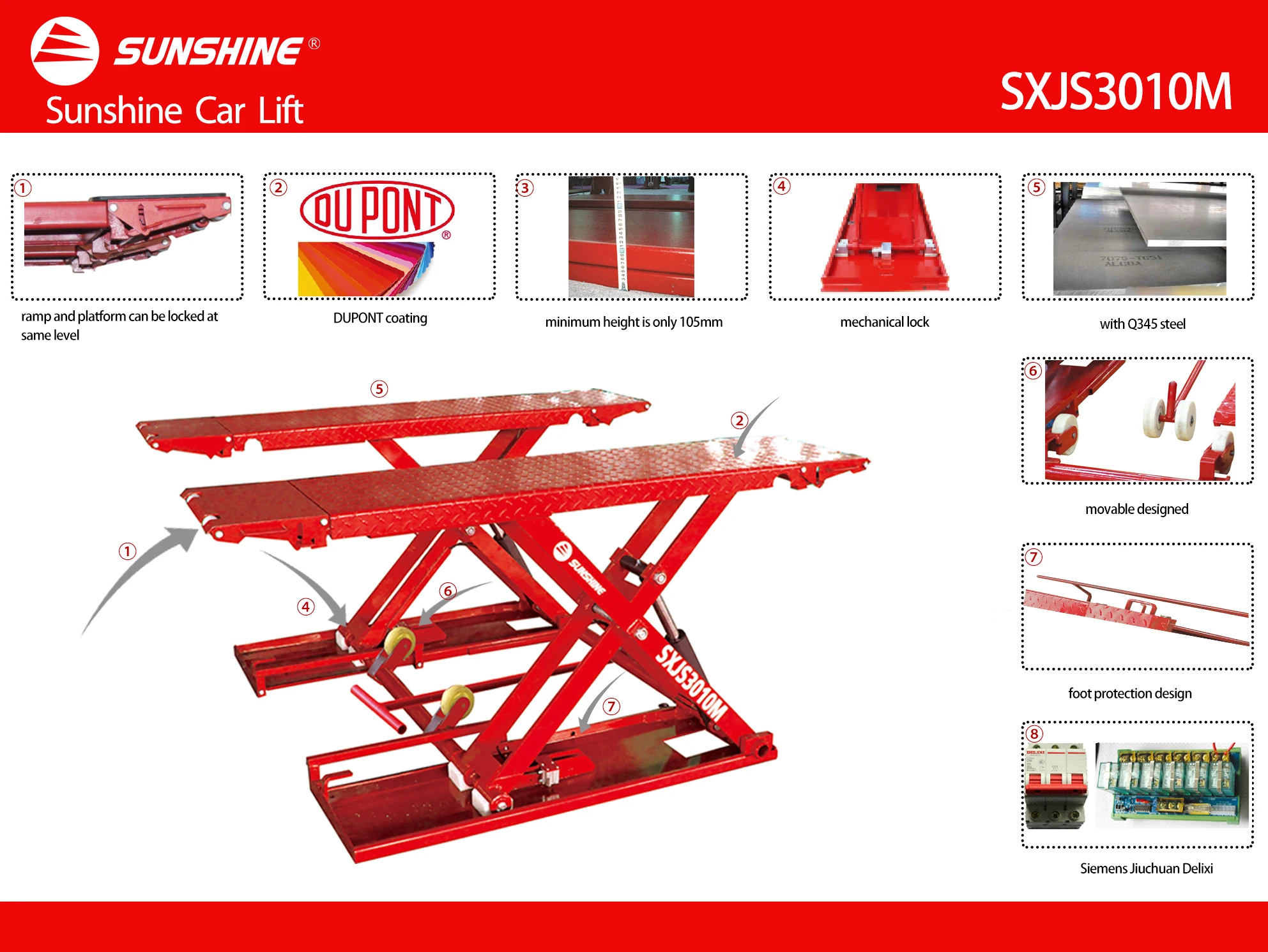 SXJS3010M MOVABLE CAR SCISSOR LIFT