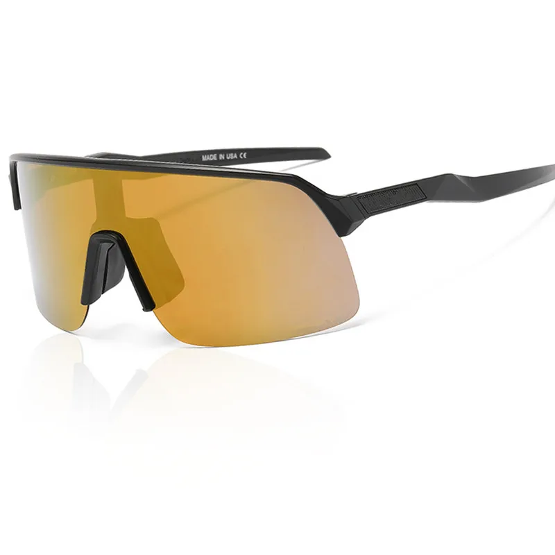 Merk Designer Sport Zonnebril Mannen Vrouwen Vintage Half Frame Gepolariseerde Zonnebril Voor Mannen Klassiek Rijden Goggle Mannen Uv400