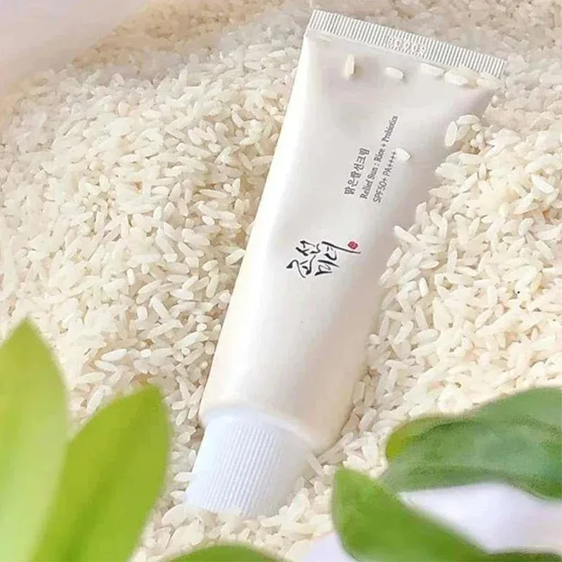 

SPF50+ Sunscreen 50ml Korean Rice Probiotic Solar Blocker Skin Whitening Cream Anti UV Sun Block Facial Mild Moisturizer Serum
