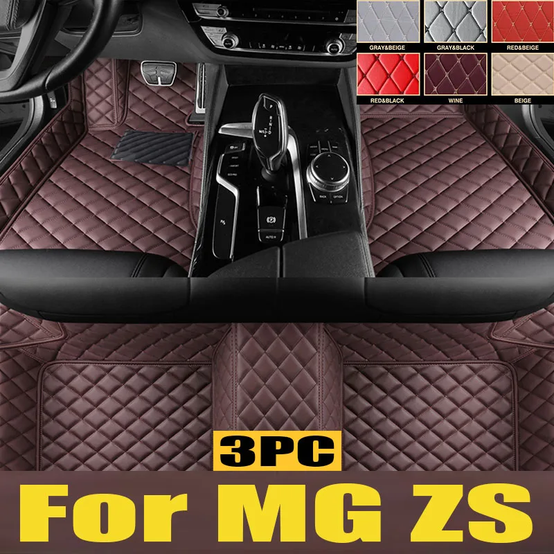 

Non-hybrid Car Mats For MG ZS ZX ZST Astor ZS11 Crossover 2018~2022 Waterproof Floor Mats Push Button handbrake Car trunk mat