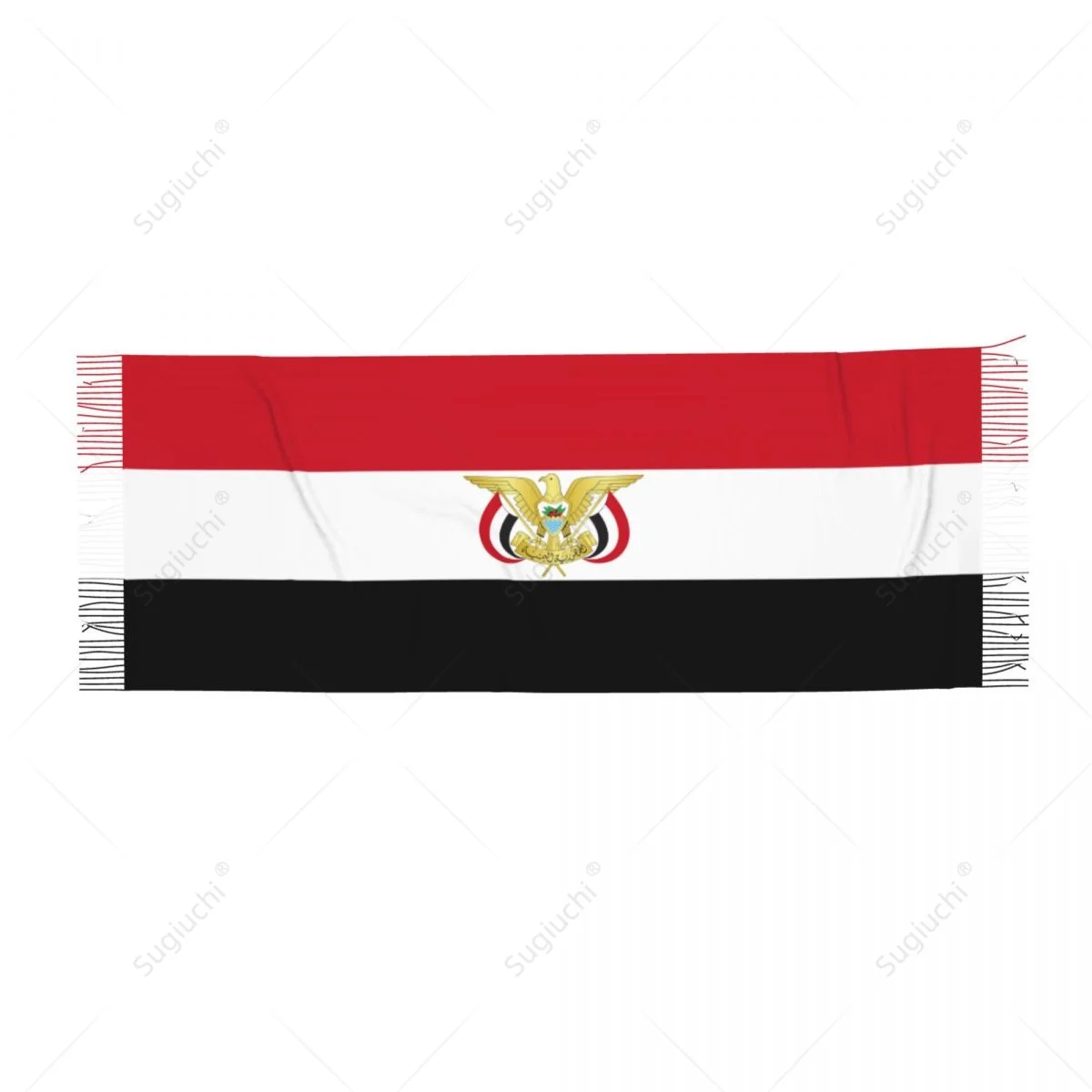 Yemen Emblem Flag Scarf Pashmina Warm Scarves Shawl Wrap Hijab Spring Winter Multifunction Unisex