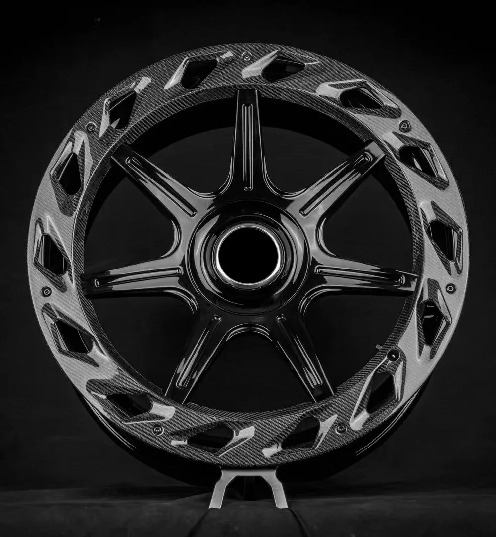 

ZXMM carbon fiber lips alloy spoke forged custom sport car passenger wheel rims for Lamborghini BBA BMW 15~26 inch