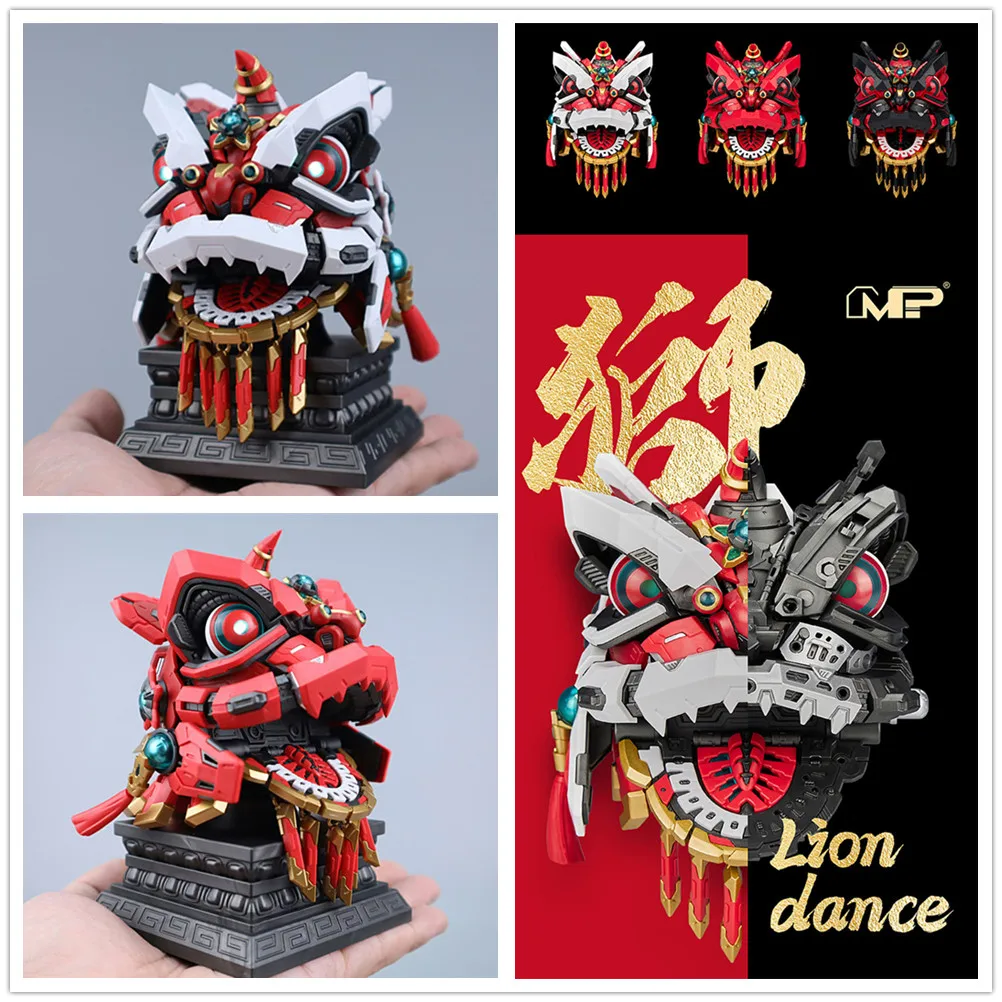 MP 01 Chinese style original movable mecha assemble Lion dance with magnetic control LED model NM003