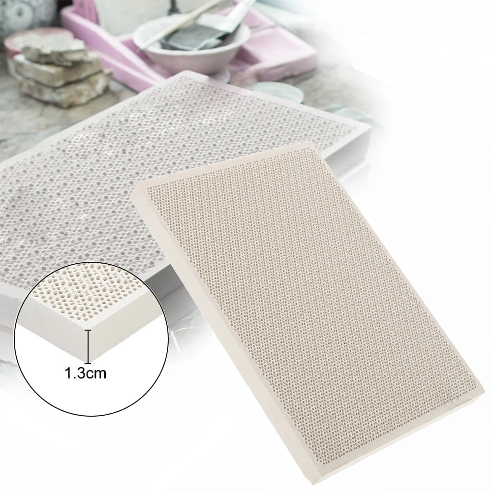 1 Pcs Round/Rectangle Honeycomb Ceramic Plate Honeycomb Ceramic Board Infrared Burner Replacement High Efficiency