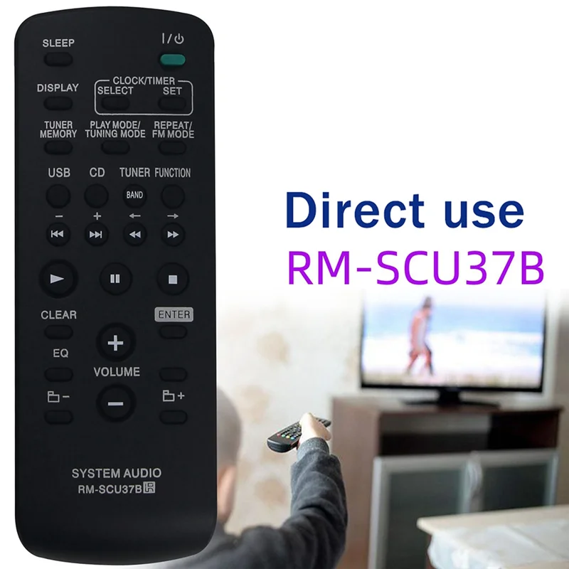 Remote Control Pemutar B24B RM-SCU37B untuk Remote Control Pengganti Sony Audio Player RM-SCU37B CMT-BX3 BX30R