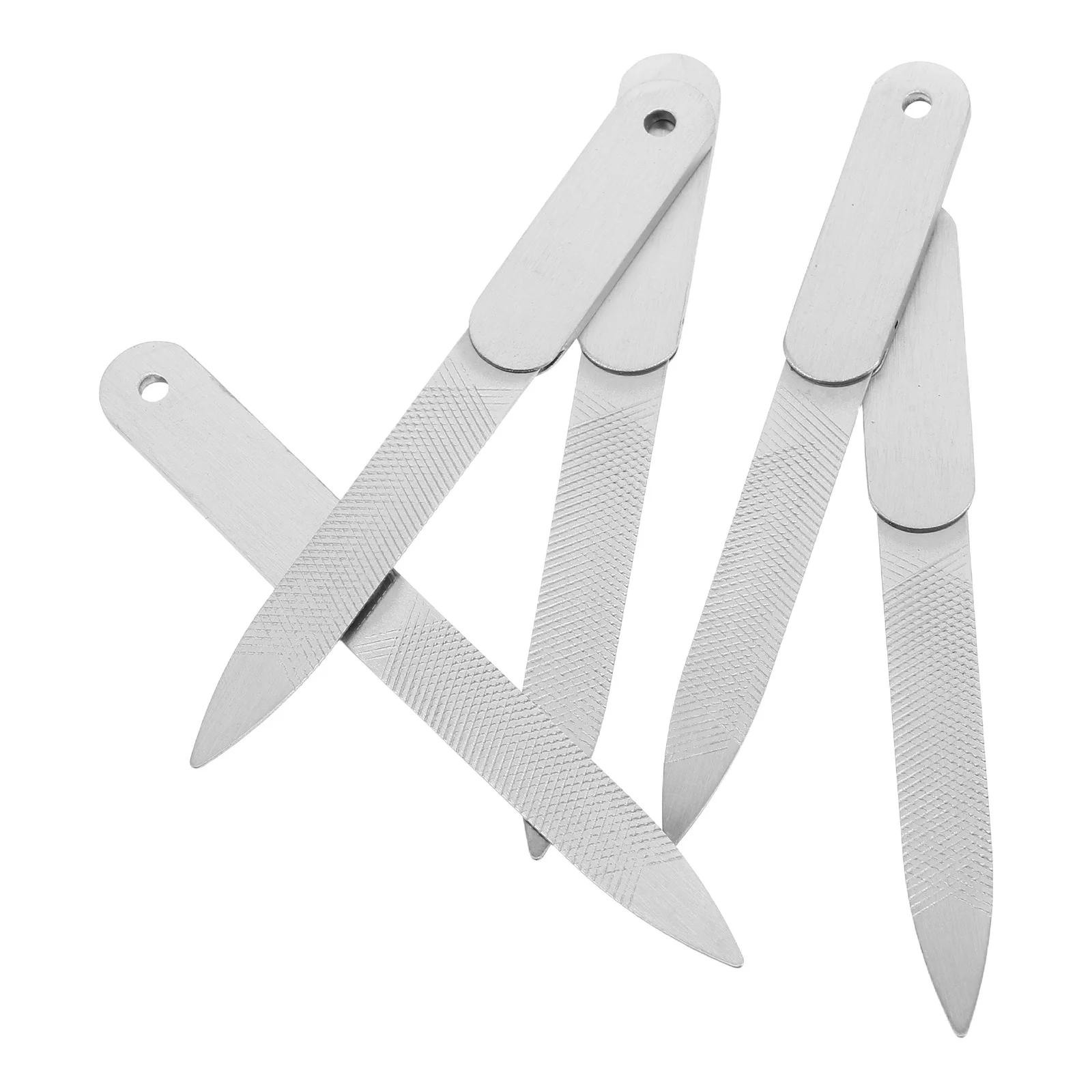 

5Pcs Double Sided Stainless Steel Nail File Manicure Pedicure Tool Fingernail Toenail Trimming Nail Buffing Tool Portable Travel