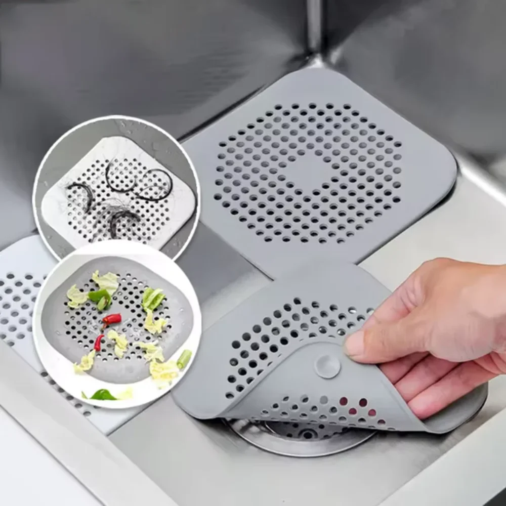 

3pcs 137mmX137mm Plug Stopper Kitchen Sewer Bathroom Floor Bathtub WaterFilter Home Accessories Shower Drain Hair Catcher Sink