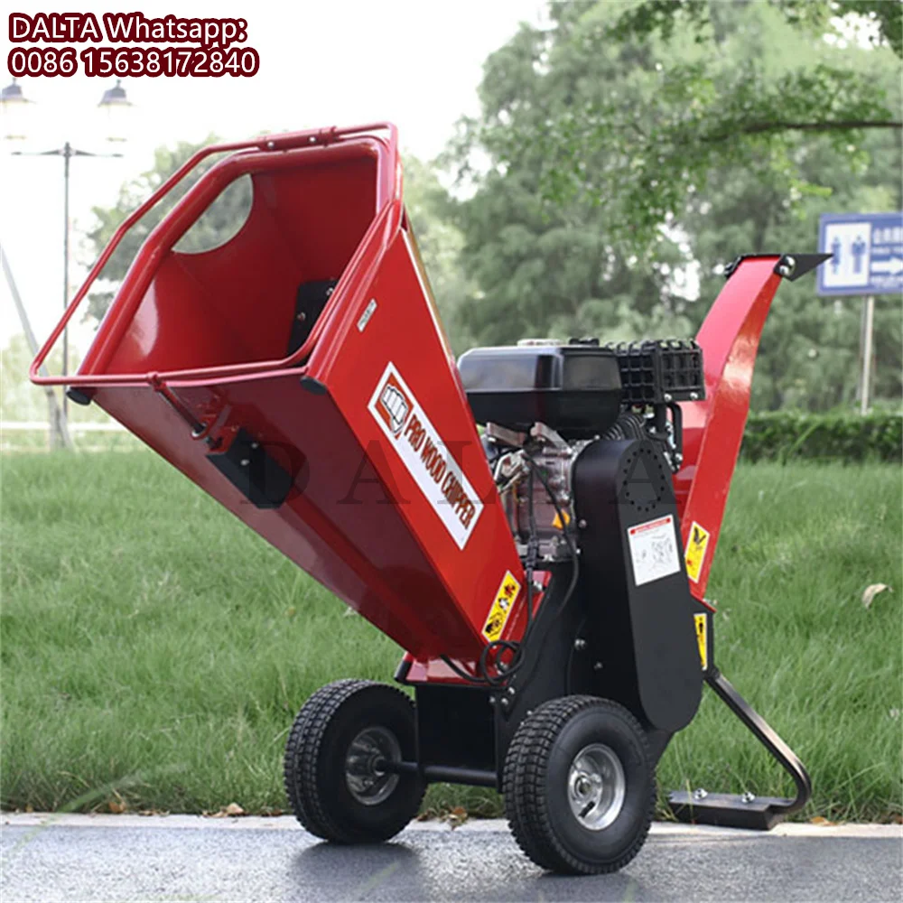 آلات الغابات الحطب المعالج 6.5HP البنزين آلة تكسير الخشب التقطيع الصغيرة