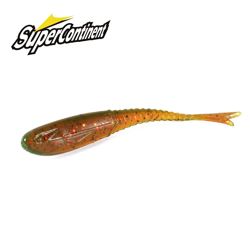 Supercontinente nuevo señuelo planeador Señuelos de Pesca hundimiento cebo tremor señuelo de Pesca suave ForkTail Wobblers Pesca Isca suave
