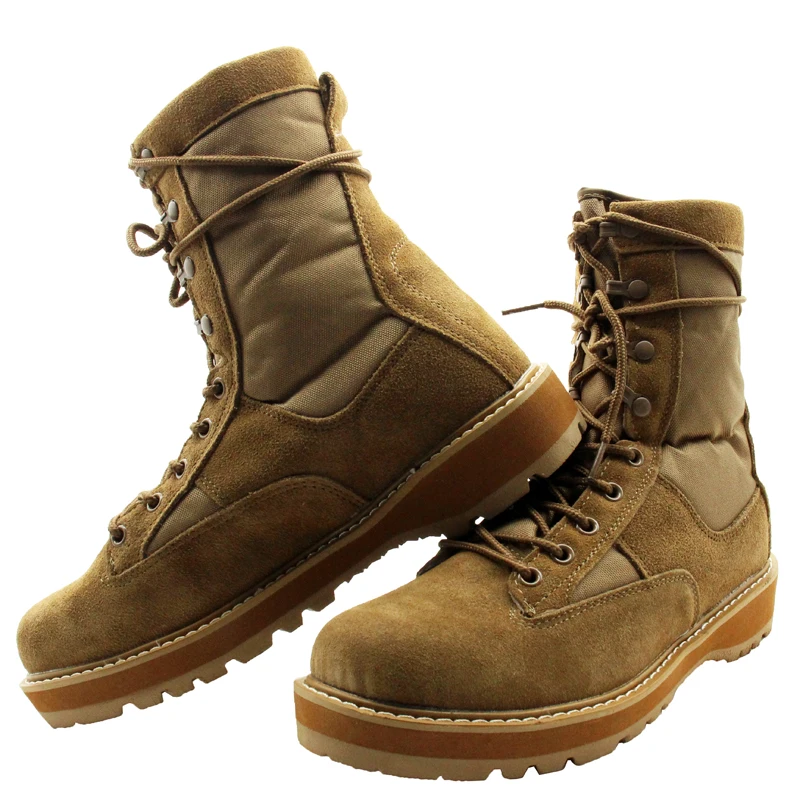 Leather Man Tactical Combat Boots Men Outdoor Hiking Desert Boots Breathable Male Ankle Boots